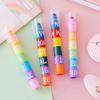 Stitching Student Crayon Color pen Highlighter Marker Pen Solid Fluorescent Pen Painting Pens