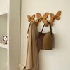 Solid Wood Butterfly Wall Hooks – Nordic Style Entryway Organizer for Coats, Keys & Small Items Storage