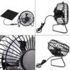 Ventilatore alimentato da pannello solare 5W USB 360 gradi regolabile pannello solare ventilatore serra per pollaio esterno cuccia per cani