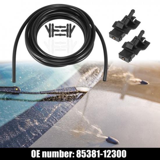 Front Windshield Washer Hose Kit Fit for Toyota 4Runner with 3 Meter Fluid Hose