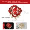 Emaille-Blumenbroschen für Frauen, Dame, Strass, Schönheit, Pflanzen, lässige Party-Brosche, Geschenke