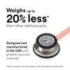 Littmann Classic III Finish Champagne Rose Stethoscope, Silk-Like Tube, 5910C,