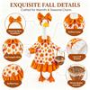 Herbst-Veranda-Gans-Statue Outfit 23 Zoll Rasenfigur Kleidung Bauernhaus Ernte Thanksgiving Garten Hof Terrasse Party Dekoration