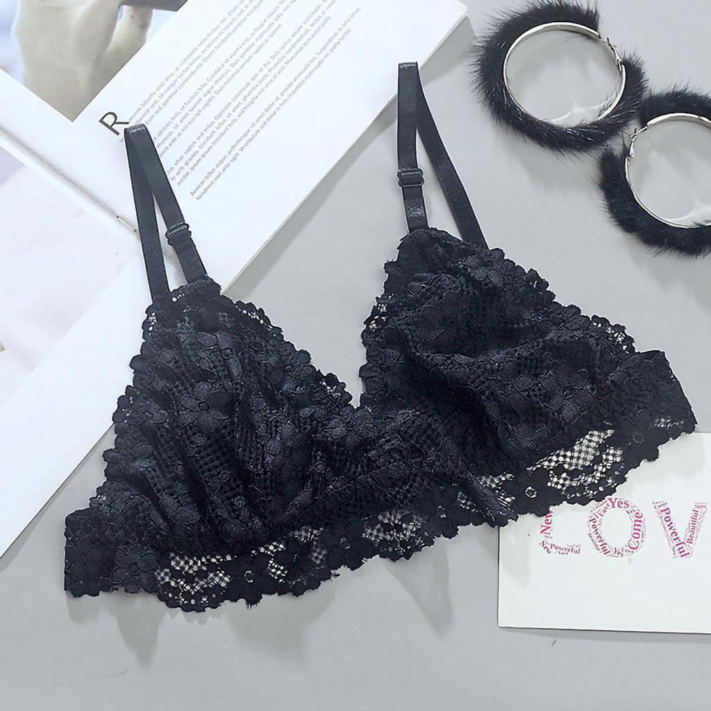 Women's Lace Princess Rimless The Shape Of The Bra Is Thin Lace Bra Underwear