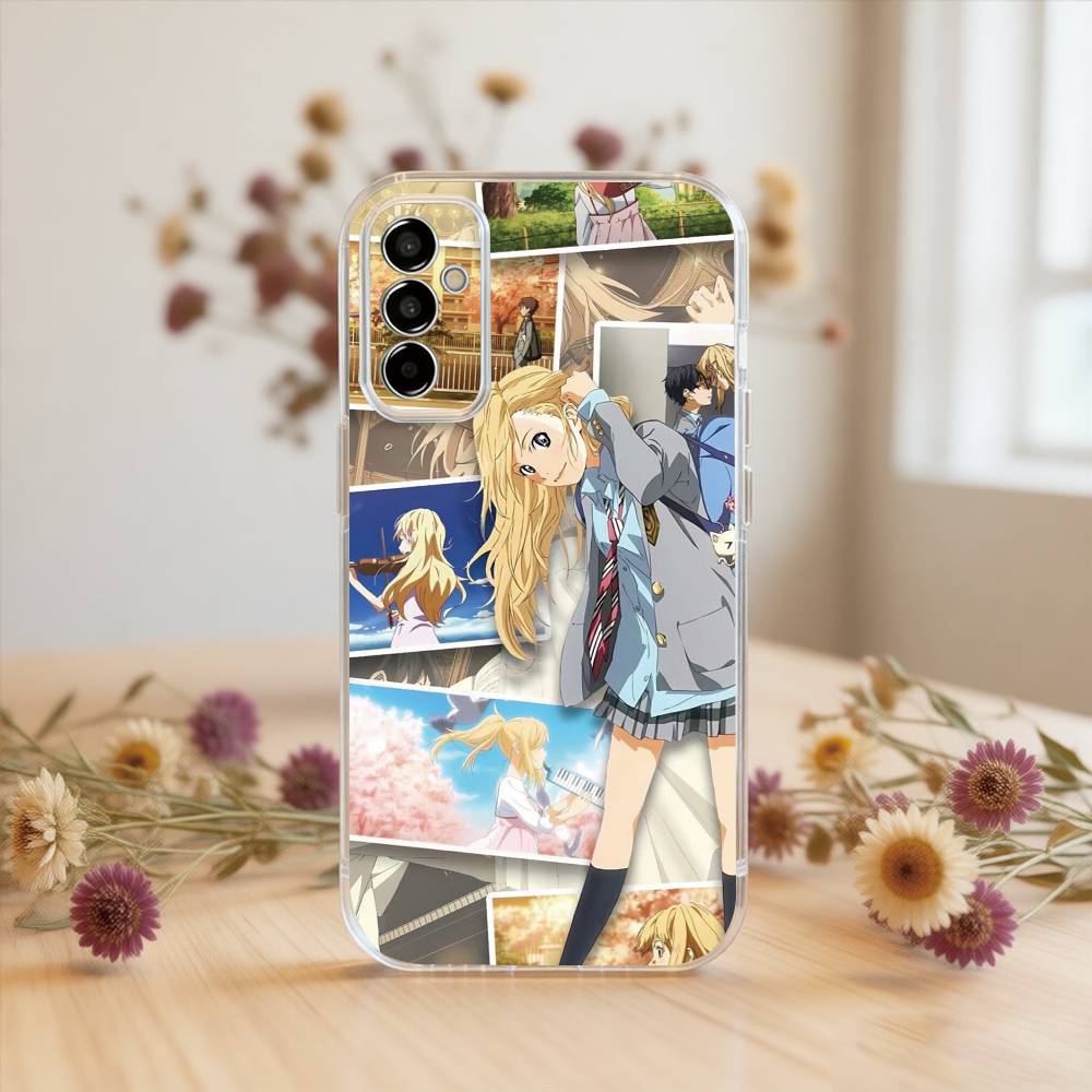 Your Lie in April Phone Case For SamsungA10,12,20,21S,30,31,40,50,51,52,70,71 Transparent Cover