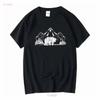 Outdoor Mountain Nature Trees Wildlife Forest Animal Bear T Shirt Long or Short Sleeves Vintage Washed Unisex Comfortable Soft