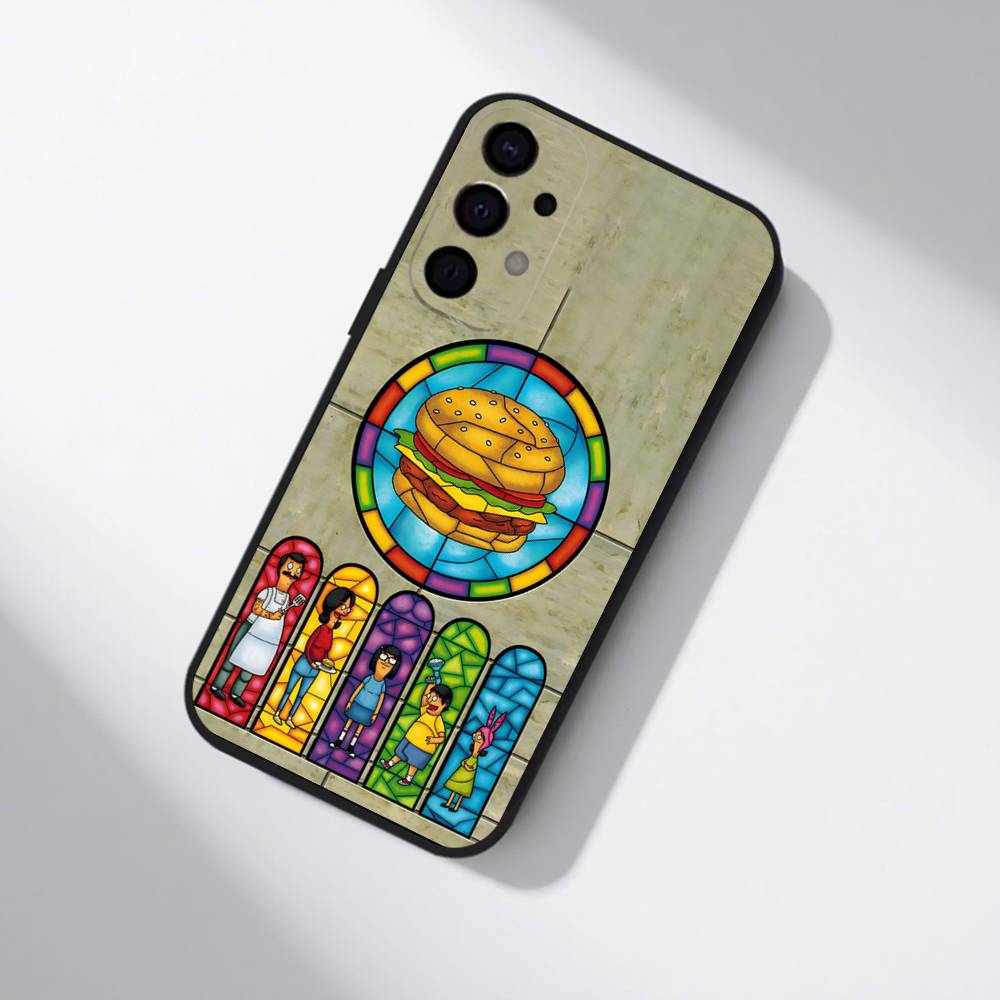 Anime B-Bobs B-Burgers Shockproof Phone Case For Samsung S25,S24,S21,S22,S23,S30,Ultra,S20,Plus,Fe,Lite,5G Black Cover