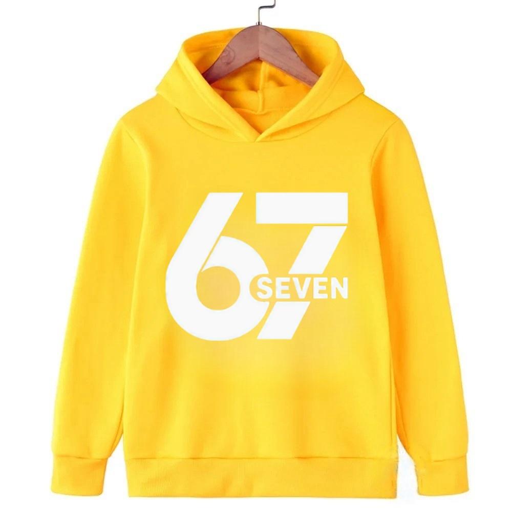 Spring Autumn 67 Six Seven Crazy Children's Hoodie Kids Casual Fashion Fun Boys Hooded Sweatshirt Pullover Girl Clothing Top