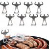 Roestvrijstalen Vormige Worst Roosterrek voor Barbecue Grill Oven Kookgereedschap voor Buiten en Binnen Gebruik