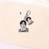 Stray Kids Member Double Acrylic Keychain Cute Cartoon Anime Portrait Pendant Bag Charm Key Ring Fan Support Merchandise Gift