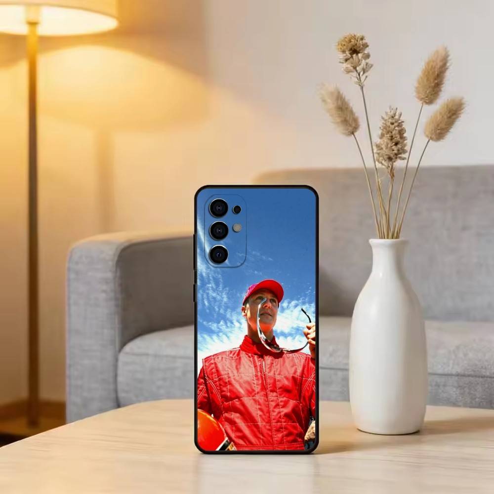 Racing Driver M-Michael Schumacher Phone Case Black Silicone Soft For Samsung S25,S24,S21,S22,S23,S30,Ultra,S20,Plus,Fe,Lite