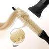 Boar Bristle Hair Brush Natural Boar Bristle Smooth Wooden Handle Hair Softening Comb for Home Salon Men Women