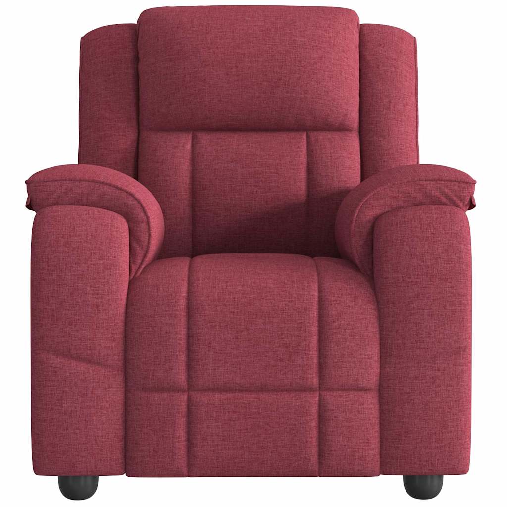 Relaxation Armchair Burgundy Fabric