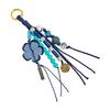 Braided Rope Keychain Flower Beaded Bag Pendant Charm Car Keyring Fashion Bag Accessories for Handbag,Backpack Decors