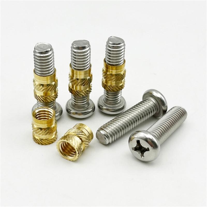 Strong Heat Activated Fasteners with Not Coating Threaded Inserts set for Circuitry Maintenance & DIY Projects
