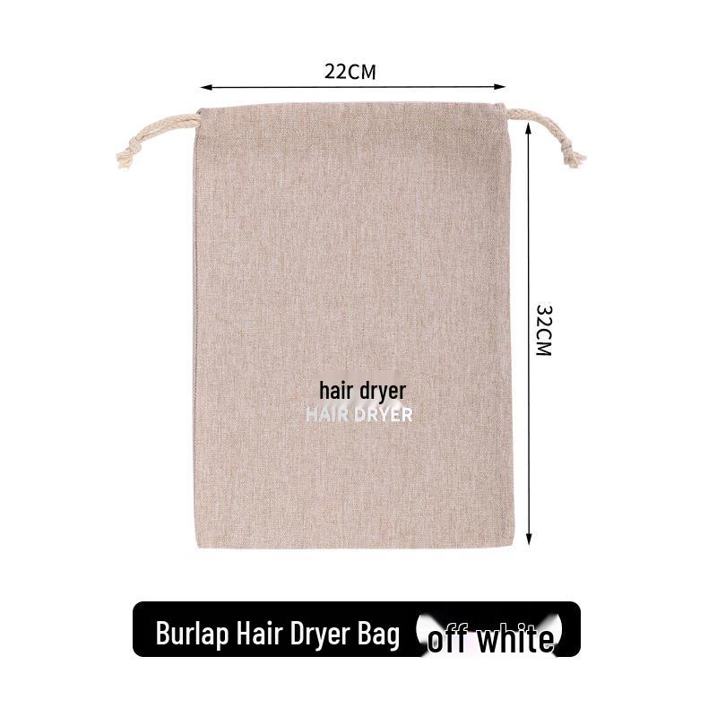 Custom Black Velvet Hair Dryer Storage Bag - Dustproof for Hotels & B&Bs