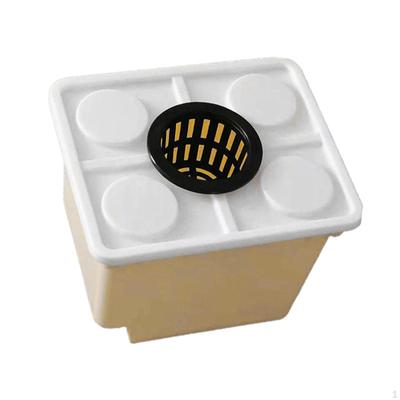 Hydroponic System Bucket with Siphon Elbows Planter for Vegetable Growth 30x25x23cm Flower Pot