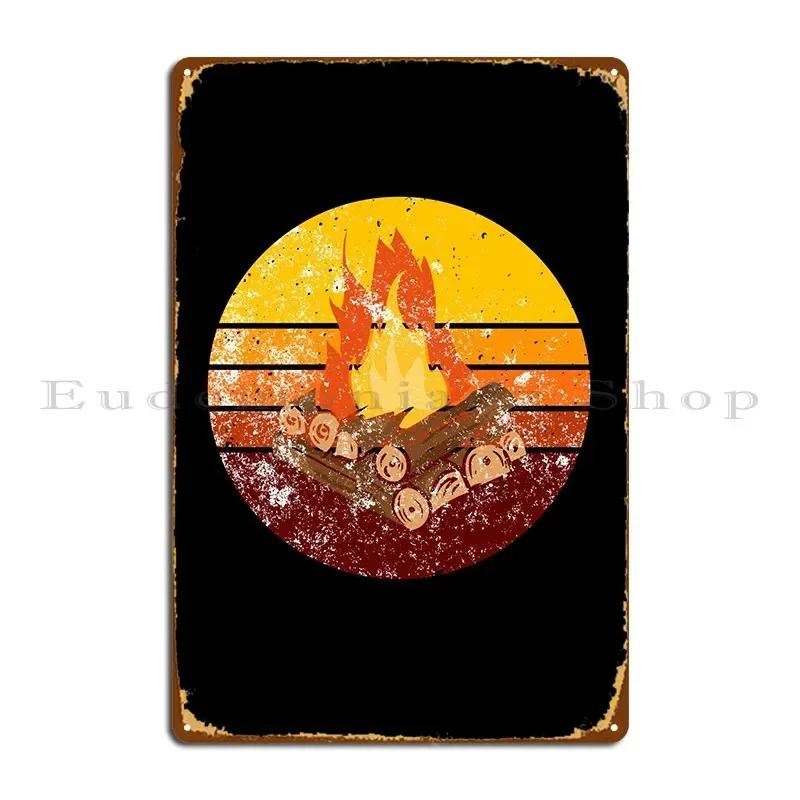 Campfire Retro Metal Sign Poster Pub Classic Designing Create Pub Tin Sign Poster 20x30cm(7.8x11.8inch)