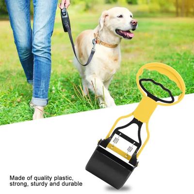 Pooper Scooper for Dog Jaw Clamp Heavy Duty Long Handle Poop Scooper for Dog Puppy Cat Waste Picker Pet Cleaning Shovel Tools