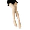 Sensual Women's Sheer Over-the-Knee Thigh-High Black Stockings for Nightclubs