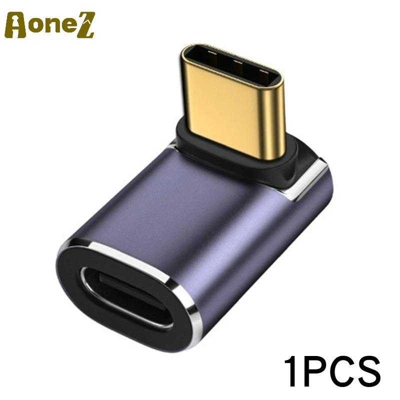 

USB C Right Angle U-Shape Straight Angle Adapter Type C to Type C 40Gbps Fast Data Adapter Converter Charging Adapters