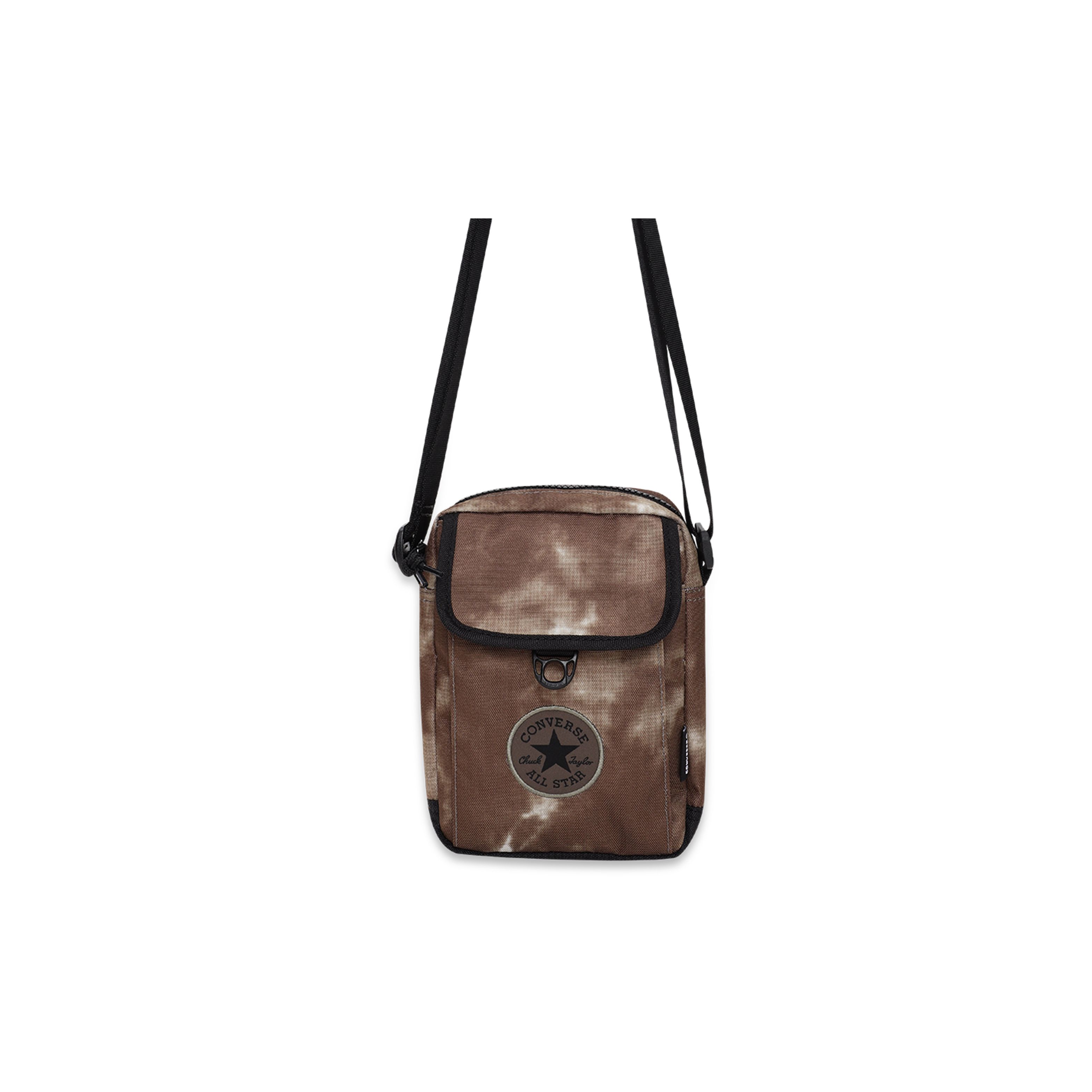 Converse Casual Printed Zipper Mini Shoulder Crossbody Bag Unisex bags Brown 10021546185 Mini