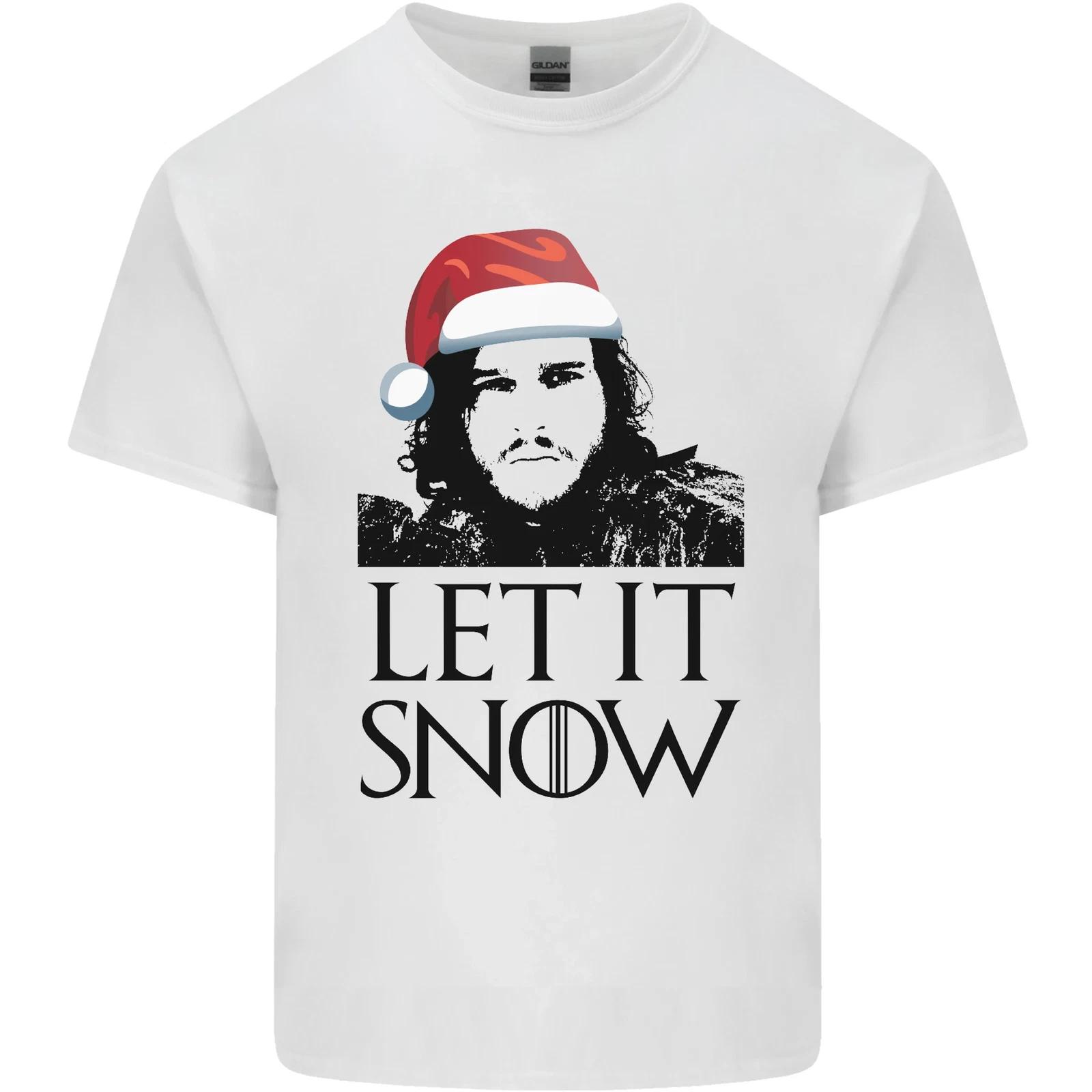 Xmas Let it Snow Funny Christmas Kids T-Shirt Childrens L
