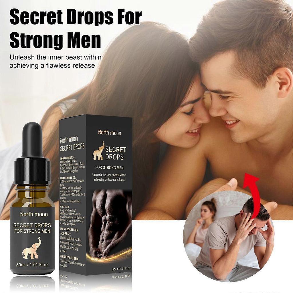 North Moon Men's Private Parts Care Essence Male Body Massage Care Enhance Vitality Strong Lasting
