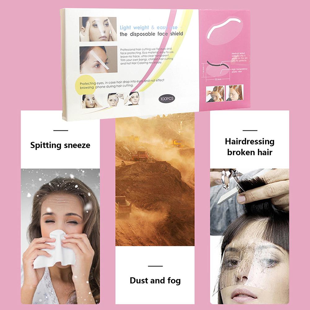 50-500Pcs Shower Clear Visors Lashes Tool Haircut Face Eye Shield Makeup Eyelash Salon Eye Protector Hairdressing Tools