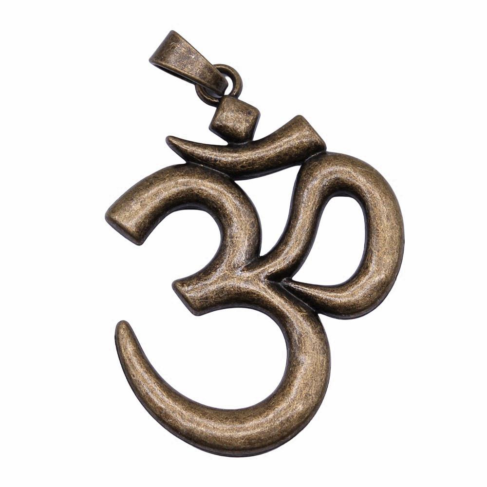 Om Lotus Charms Sports Pendants For Spiritual Yoga Themed Jewelry