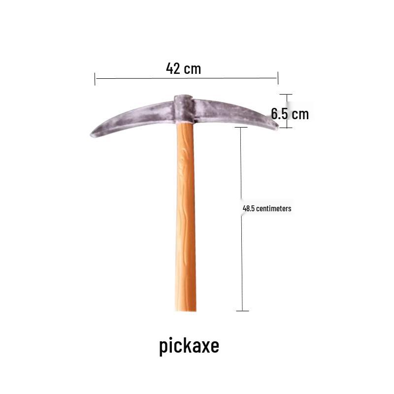 Children s Performance Props: Dwarf Worker Pickaxe Shovel One Size