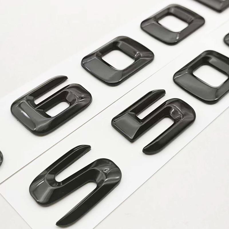 SXFA2 3D ABS Car Letters Logo S500L S600L Badge Sticker Emblem Decals For Mercedes Benz S Class S500L S600L V221 V222 Tail Accessories