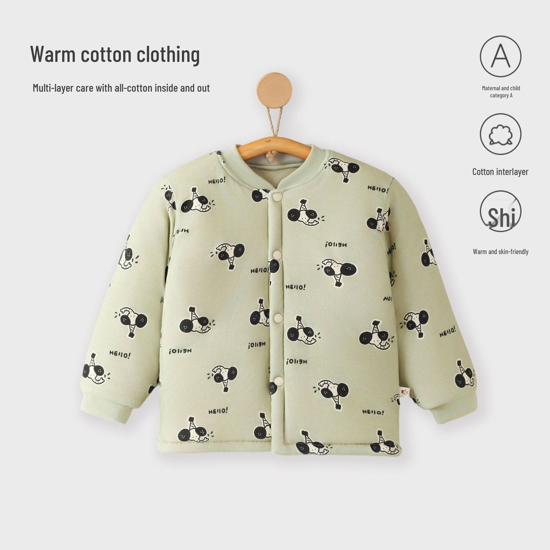 

Unisex Toddler Cotton Jacket - Warm Padded Autumn/Winter Outerwear for Babies & Kids 80
