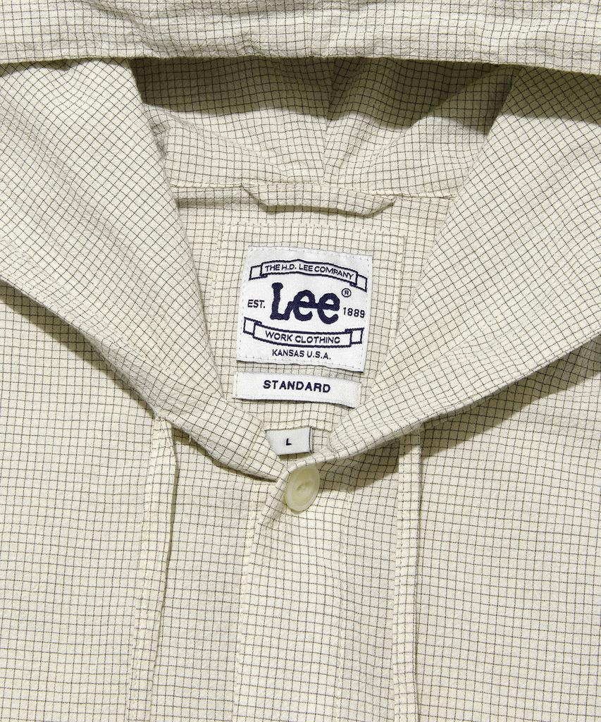 LEE Hooded Check Shirt In Ivory
