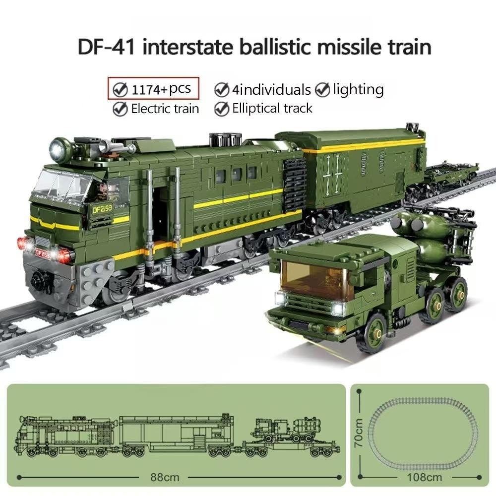 City Power Function Missile Pokládací vlak na železniční trať Technická stavebnice Vozidlo metra Dekorativní Narozeninové Vánoční dárky pro dospělé chlapce děti