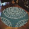 New Round Carpet Mandala Bohemian Gradient Colorful Rug For Living Room Bedroom Rugs Large Size Anti -Slip Floor Mat