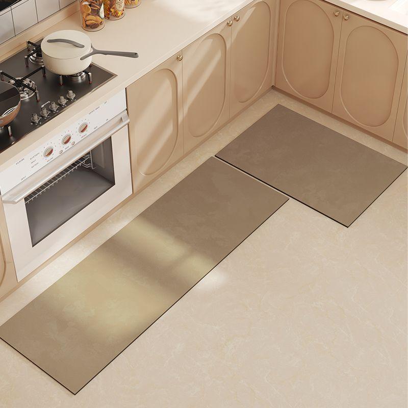 

VIKAMA Pure Color Diatomite Absorbent Quick Drying Kitchen Floor Rug Oil Absorbent Anti-Slip Wear Resistant Foot Mat Home Decor 40X60CM (1.3X2FT