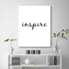 Canvas Print, Inspire Typography