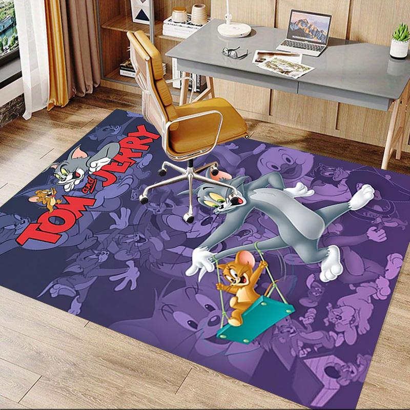 1pc Tom and Jerry Carpet, for Home & Office Decor, Desk Chair Carpet, Festive Gift,Conference Room CarpetL1133
