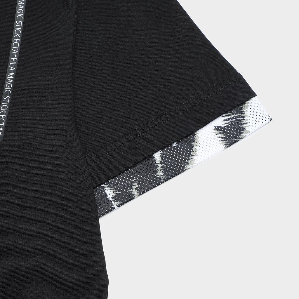 New FILA FW23 T Shirt Men's Jet Black F11M339101F-BK