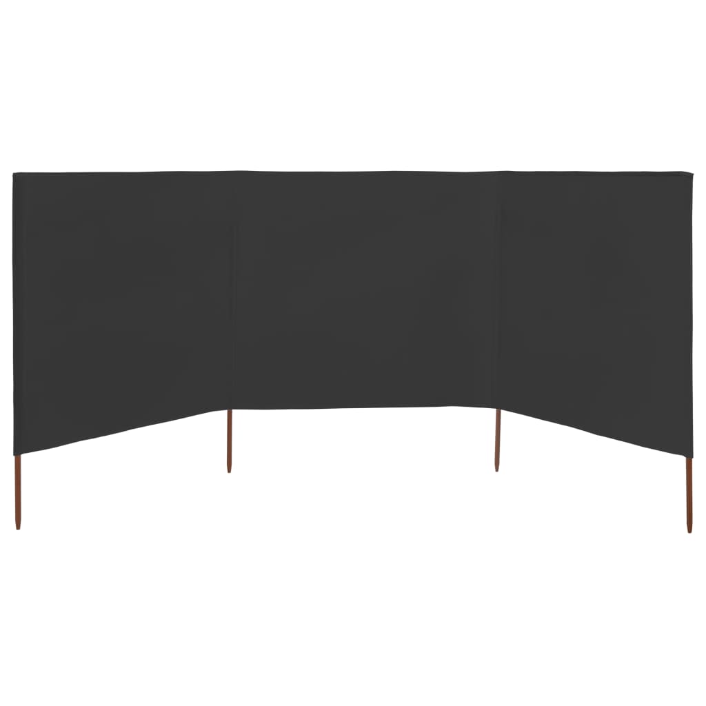 3 Piece Windscreen Mesh 400 X 160 Cm Anthracite