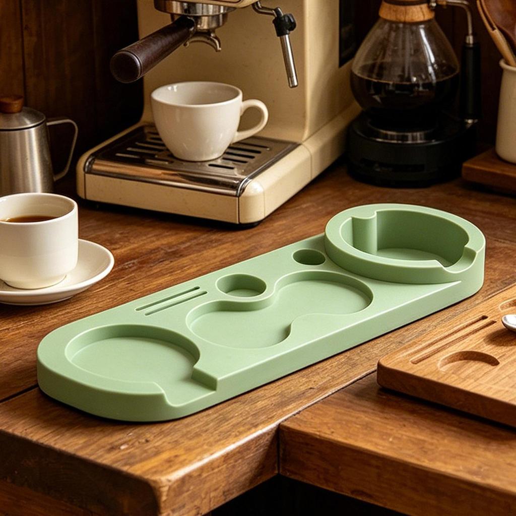 Coffee Tamper Holder Coffeeware Mat Support Base Rack for Bar