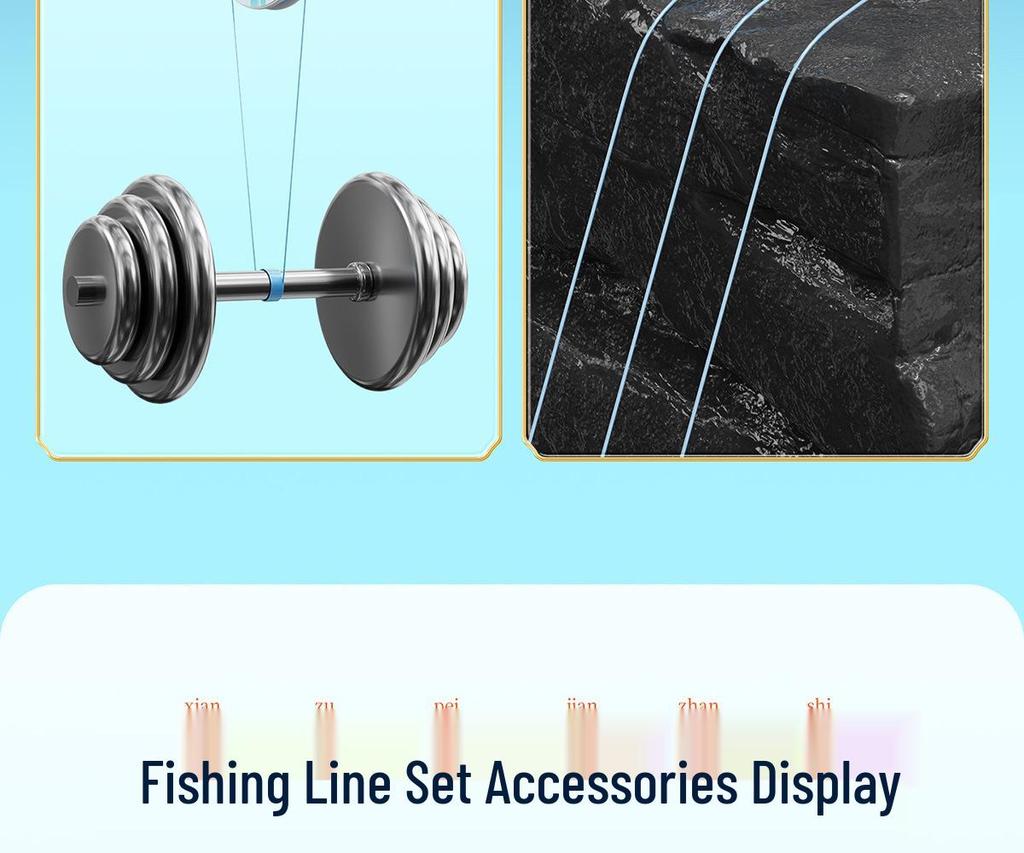 Xiao Feng Fishing Line Set: High-Strength Nylon, 4 Spools, Prepped Main Line, Low Stretch – Ideal for Wild Fishing.