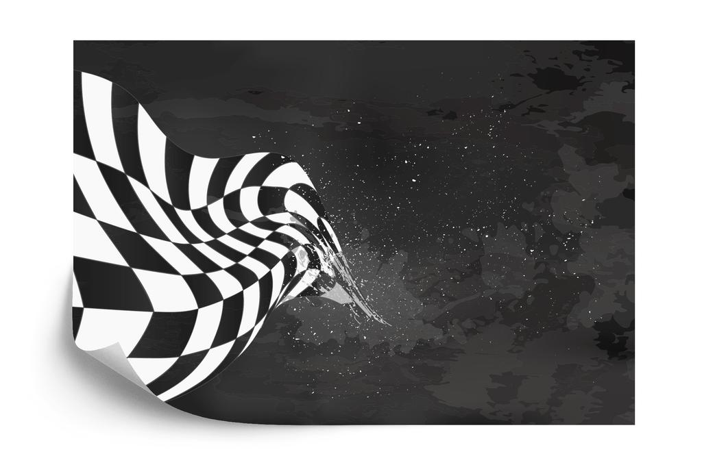 Photomural F1 Car With Grunge Style Non-Woven 315x210