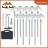 Fluorescent Spiral Tent Stake - Hexagonal Awning Anchor for Camping
