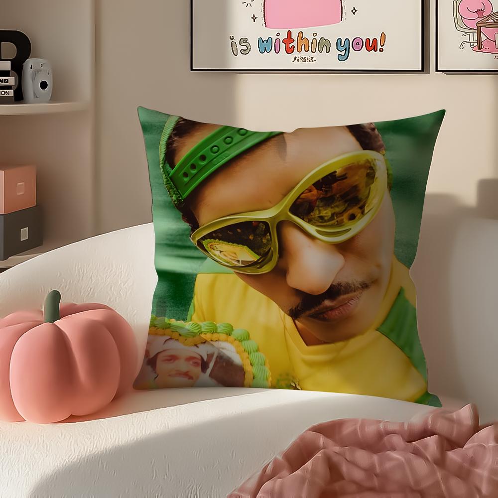 Classic Pop American Singer BBruno Mars Cushion Cover Pillowcase Short Plush Invisible zipper Room Sofa Cushion Cover