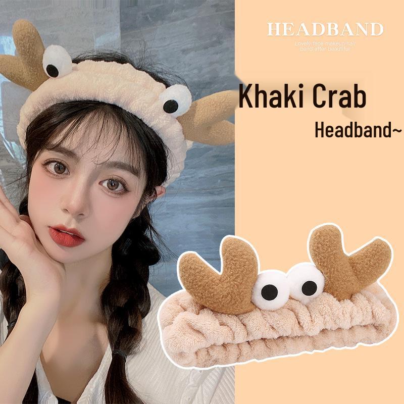 2024 Cute Cartoon Plush Headband for Women - Makeup, Hair Clip & Tie