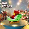 Kids Christmas Building Blocks Toys Mini Micro Building Brick Christmas Tree Stocking Blocks Puzzle Assembling Table Decor Toy