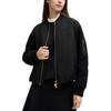 Fila Milano Series Fashion Casual Comfortable Warm Cotton Jacket Women Jacket Black F11W515902F-BK