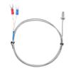 M6 Screw Fine Thread Type K Thermocouple Temperature Sensor Wire 0400 Celsius  (3 M)
